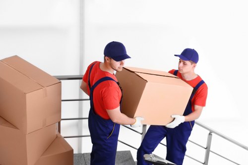 Professional house removalists preparing for a move