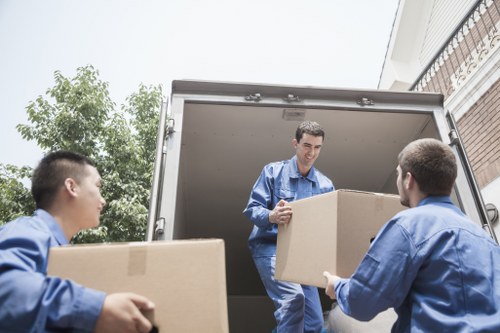 Man and Van truck equipped for moving